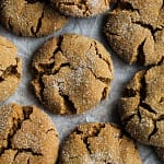 vegan ginger molasses cookies