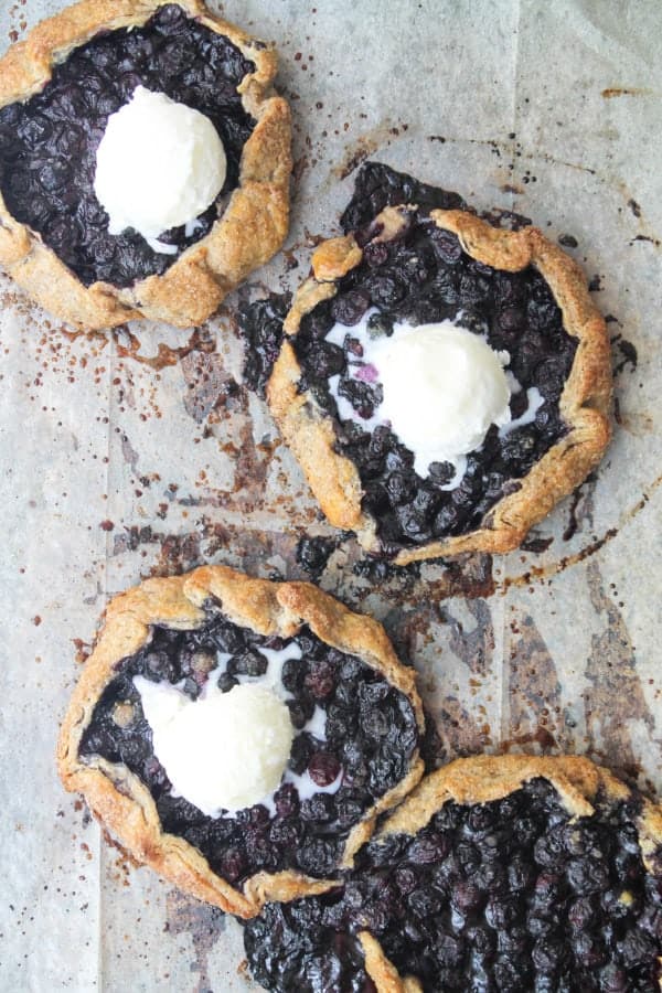 Mini Blueberry Lime Galettes